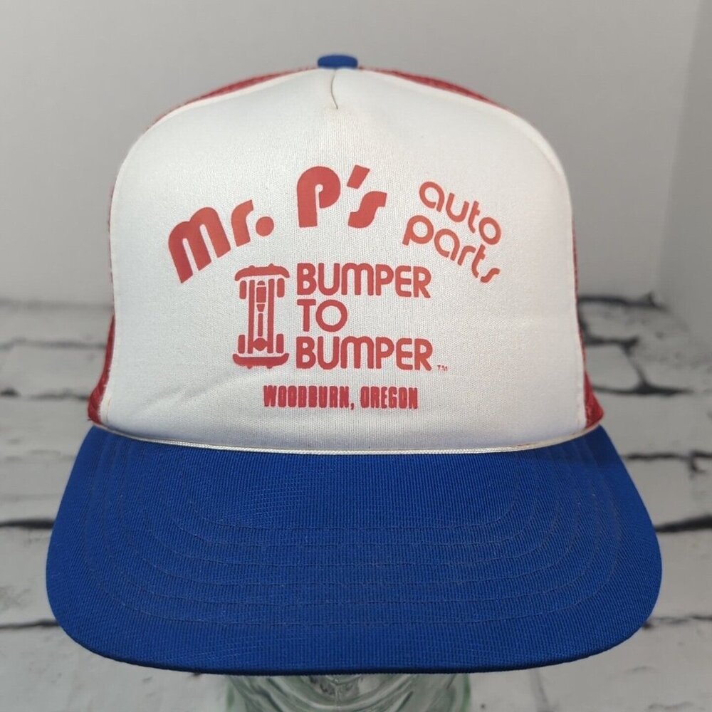 Mr P's Auto Parts Bumper to Bumper Woodburn Oregon Vintage Snapback Hat
